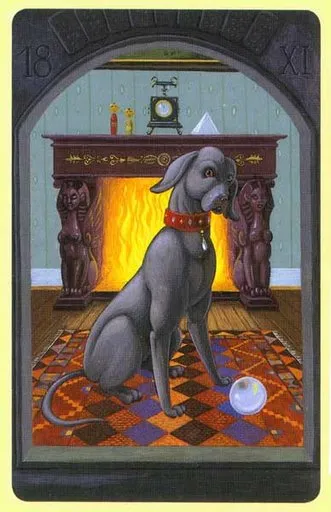 Astarte - jóslás - Lenormand kártyák - kártya Dog (bárki fordítsák problémák) Astarte - jóslás - Lenormand kártyák - kártya Dog