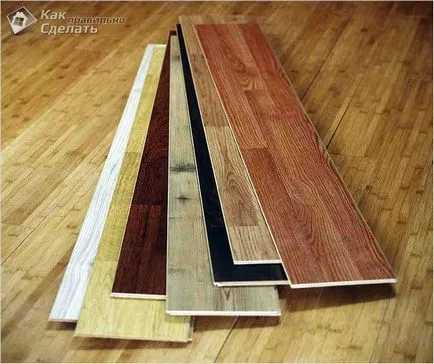 Mit lehet tenni a laminált maradékok - hasznos mesterségek