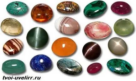 Mi cabochon cabochons tulajdonságai és alkalmazásai, az ékszerész