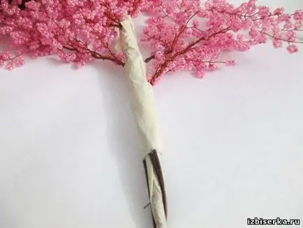 Cherry fa gyöngyök, gyöngyös fák (cseresznye gallyakból gyöngyök) Cherry fa gyöngyök, gyöngy fák