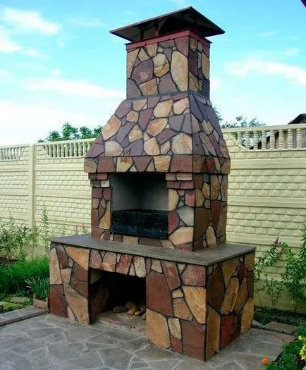 Készíts egy barbecue kőből kezük lépésről lépésre és rajzok