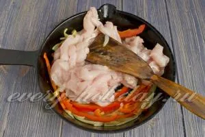Fajitas csirke recept egy fotó