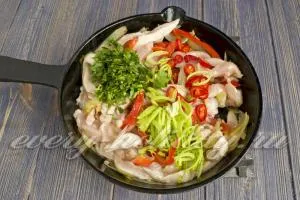 Fajitas csirke recept egy fotó