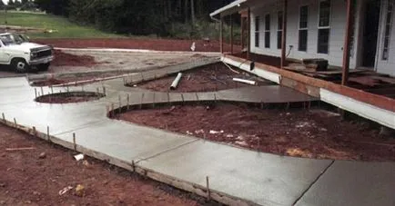 Utak a kertben a cement kezét hogyan bebetonozott fotó