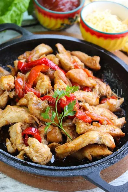 Fajitas csirkével - recept képpel, magic