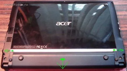 Utasítás - szétszerelés és javítás a kijelző Acer Aspire One D260 hurok (bontó) Utasítás - szétszerelés és javítás a kijelző Acer Aspire One D260 hurok