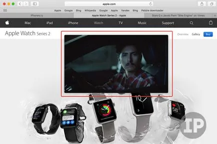 Utasítás a „kép a képben” MacOS sierra