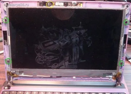 Utasítás - szétszerelés és javítás a kijelző Acer Aspire One D260 hurok (hiba) Utasítás - szétszerelés és javítás a kijelző Acer Aspire One D260 hurok