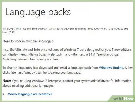 Hogyan változtassuk nyelvű Windows 7