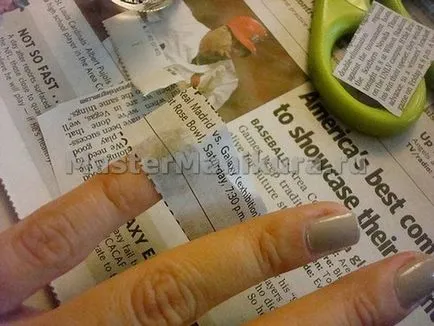 Hogyan kell csinálni a manikűr egy újság (újság) otthon
