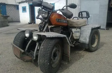 Hogyan készítsünk házi ATV 4x4 Ural motorkerékpár kezével rajzok, fotók és videó