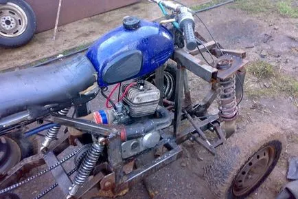 Hogyan készítsünk házi ATV 4x4 Ural motorkerékpár kezével rajzok, fotók és videó