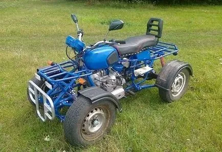 Hogyan készítsünk házi ATV 4x4 Ural motorkerékpár kezével rajzok, fotók és videó