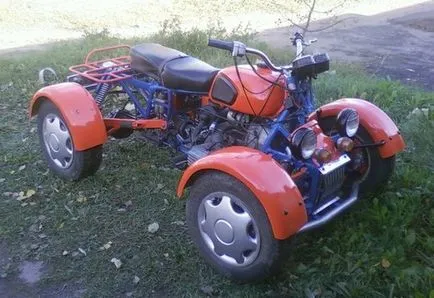 Hogyan készítsünk házi ATV 4x4 Ural motorkerékpár kezével rajzok, fotók és videó