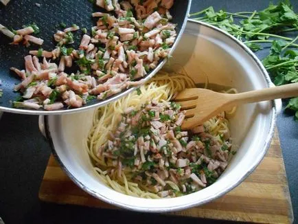 Mivel a tészta Carbonara
