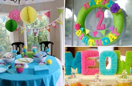 Hogyan díszíteni a szobát a születése napjától a gyermek kezét