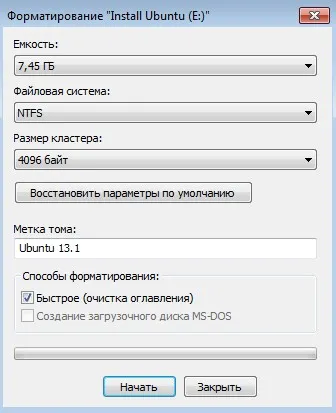 Hogyan kell telepíteni ubuntu flash