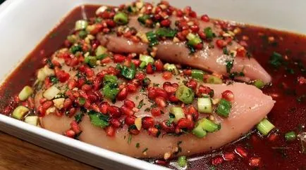 Hogyan pácolt csirke recept egy fotó