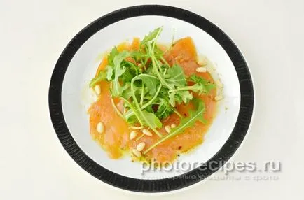 Lazac carpaccio - fényképek receptek (fotók) Lazac carpaccio - fényképek receptek