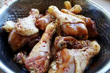 Hogyan pácolt csirke recept egy fotó