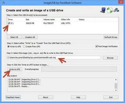 Hogyan éget a képet egy USB flash meghajtó tippeket és lépésről lépésre