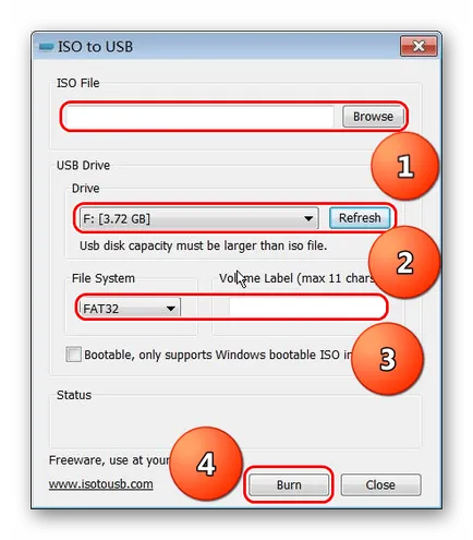 Hogyan éget a képet egy USB flash meghajtó