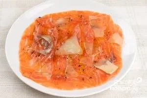 Carpaccio lazac - lépésről lépésre recept fotók