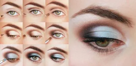 Gyönyörű szem make-up - lépésről lépésre fotók egy leírást az alkalmazás