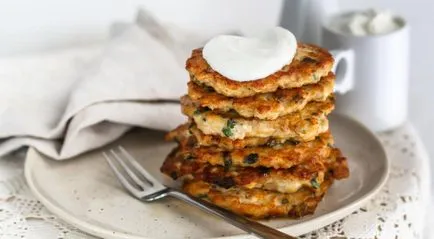 Csirke receptek legízletesebb palacsinta 10 (perc mindkét oldalán) Chicken fánk 10 ízletes receptek