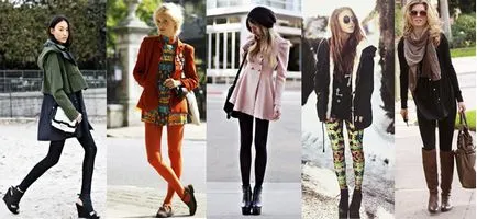 Harisnya, mit vegyek fel (fotó) (hossz leggings) Harisnya, mit vegyek fel (fotó)