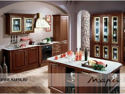 Kitchen Maria - e a katalógus leírásának (47 fotó), konyha tervezés, belsőépítészet, javítás, fotó (konyhai Mariya fotó) Kitchen Maria - e a katalógus leírásának (47 fotó), konyha tervezés, belsőépítészet, javítás, fotók