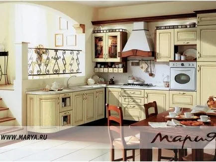 Kitchen Maria - e a katalógus leírásának (47 fotó), konyha tervezés, belsőépítészet, javítás, fotó (konyhai Mariya fotó) Kitchen Maria - e a katalógus leírásának (47 fotó), konyha tervezés, belsőépítészet, javítás, fotók