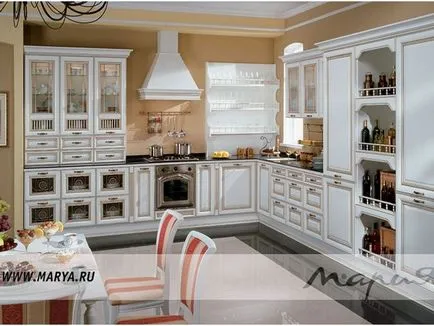 Kitchen Maria - e a katalógus leírásának (47 fotó), konyha tervezés, belsőépítészet, javítás, fotó (konyhai Mariya fotó) Kitchen Maria - e a katalógus leírásának (47 fotó), konyha tervezés, belsőépítészet, javítás, fotók