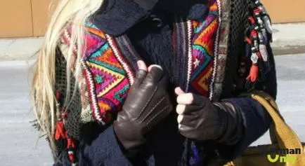Fashion ujjatlan kesztyű a kezét