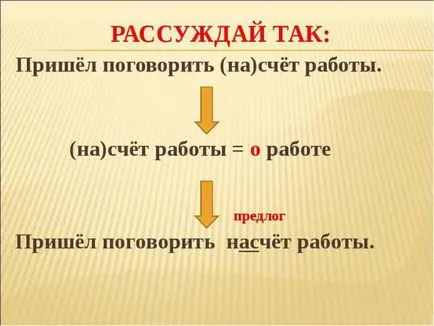 A számla vagy írásban a szabályokat (más részein beszéd) A fiók vagy a szabályok írásra