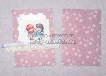 Passport fedél scrapbooking technikák, mester - osztály lépésről lépésre fotók