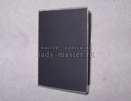 Passport fedél scrapbooking technikák, mester - osztály lépésről lépésre fotók