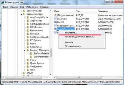 Prefetch mappát a Windows 7