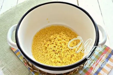 Millet kása víz megfelelő főzés recept köles víz, az arányok