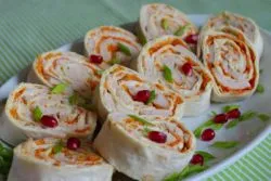 Tekercset lavash csirkével