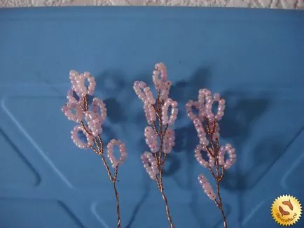 Sakura gyöngy kezével, a mester osztályt kezdők, szövés lépésről lépésre fotók