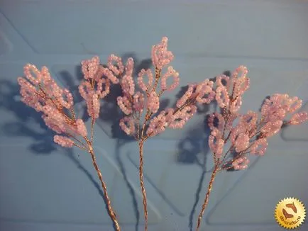 Sakura gyöngy kezével, a mester osztályt kezdők, szövés lépésről lépésre fotók