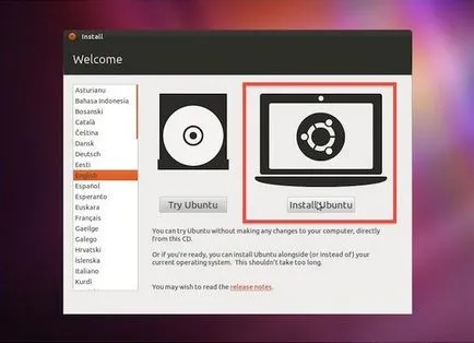 Létrehozása egy bootolható meghajtót és telepít egy USB-meghajtót ubuntu (ubuntu telepítése USB-meghajtóról telepíteni ubuntu telepítése ubuntu flash flash drive c) Létrehozása egy bootolható meghajtót és telepítése ubuntu flash