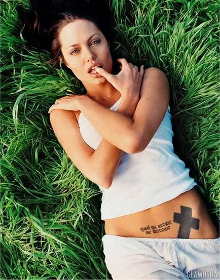 Tetoválás Jolie és azok értékei (érték) Angelina Jolie tetoválás és jelentésük