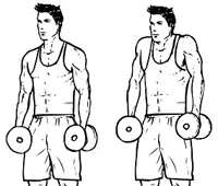 Gyakorlatok súlyzókkal otthon swing a bicepsz, tricepsz, váll, mellkas, hát és a lábak otthon (home) Gyakorlatok súlyzókkal otthon swing a bicepsz, tricepsz, váll, mellkas, hát és a lábak otthon