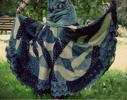 Minták boho ruha, szoknya boho stílus sovány és elhízott nők