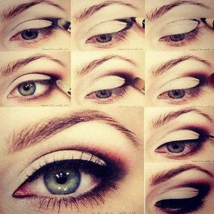 Este make-up kék szeme