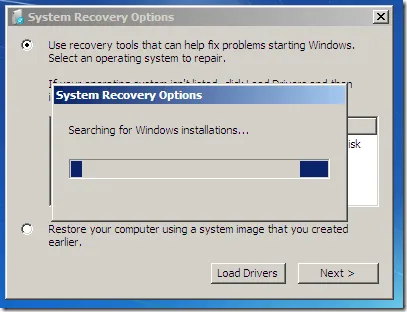 Recovery be- vagy indítási javítás (Windows 7) (startup) Recovery be- vagy indítási javítás (Windows 7)