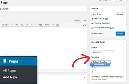 Wordpress oldal