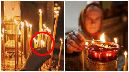 Gyertyát a templomban van! Ne engedd meg magadnak, hogy adja meg a bajt! (Gyertyák) Gyertyát a templomban van! Ne engedd meg magadnak, hogy adja meg a bajt!
